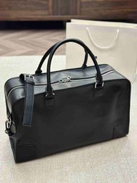 Fashion travel bag men luggage bag black leather shopping bags women handbag designer crossbody purse large capacity box handbag