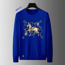 Men's designer Spring Women's sweater Long sleeve jumper Crewneck cartoon knit high-end jacquard knit sweater coat top M-4X N136