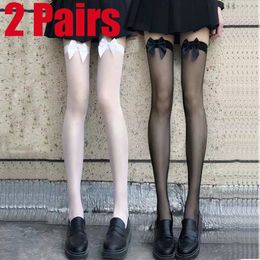 Socks Hosiery Summer Ultrathin Stockings Sexy Thigh High Socks for Women Pantyhose Breathable Black White Stocking JK Lolita Style Long Sock 231016