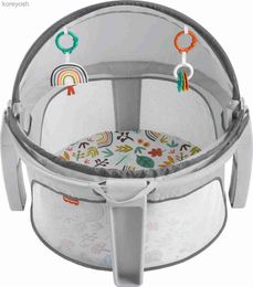 Bassinets Cradles Fisher-Price On-the-Go Baby Dome Portable Bassinet and Play Space with Toys Whimsical ForestL231016