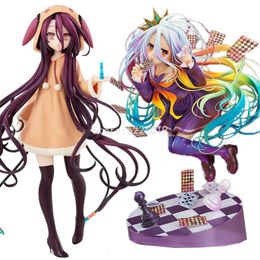 Finger Toys 19cm No Game No Life:zero Anime Figure Shiro Stephanie Dola Action Figure Pop Up Parade Schwi Jibril Fairy Shampoo Figurine Toys