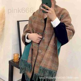 Scarves Designer Core Yarn Tassel Scarf Camel Thickened Fashion Warm Shawl Double Sided Outdoor Cold Protection Letter G Correct XR60