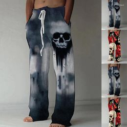 Men's Pants Hip Hop Style Fashion Elements Printed Pattern Street Elastic Loose Men S-3XL