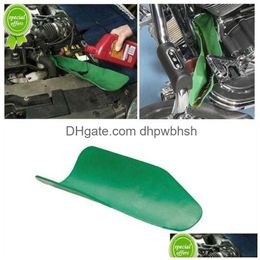 Flexible Draining Tool Foldable Car Funnel Oil Guide Plate Motorcycle Truck Engine Gasoline Filling Tools Accessories Drop Delivery