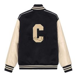 Men's Jackets Men's fashion high-end brand jacket original design patch work CE embroidery women's jacket high-quality unisex famous baseball uniform x1016