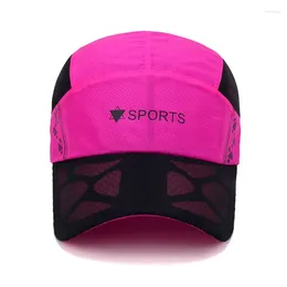 Ball Caps Men Mesh Cap Cycling Running Baseball Tennis Hat Breathable Quick Dry Bone Snapback Women Climbing Sport
