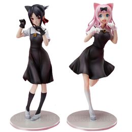 Finger Toys 2pcs/set Kaguya-sama Love is War Anime Figure Fujiwara Chika Action Figure Kaguya Shinomiya Figurine Collection Doll Toys 22cm