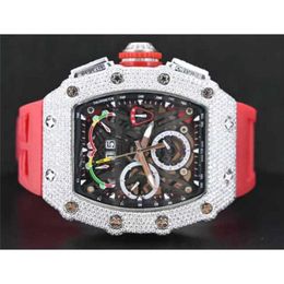 Richarmill Watch Swiss Automatic Mechanical Wrist Watches Mens Series Diamond Round Cut Swiss Automatic Men's Wat WN-VHIZ
