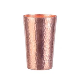 Mugs Handcrafted Pure Copper Coffee Cup Beer Milk Mug Embossed Hammer Thickened Water 250ml 845 oz Breakfast Drinkware Tableware 231013