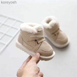 First Walkers Fashion Baby Cotton Shoes Winter Plush Warm Snow Boots Toddler Infant Soft Bottom boots Non-slip Walkers Kids shoes for Boy GirlL231016
