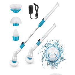 Cleaning Brushes Cordless Scrubber Electric Spin With 3 Replaceable Brush Head For Mother Easily Household Part Drop Delivery Home G Dh1Da