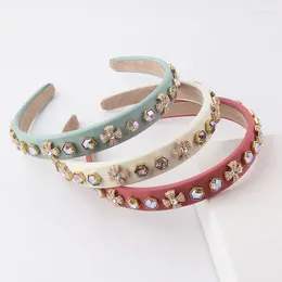 Hair Clips Small Sponge Rhinestone Band Fashion Korean Version Of Inlaid Headband Ladies Street Gift 920