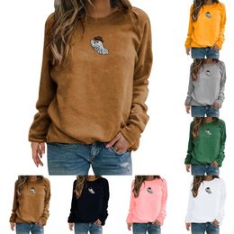 Women's Hoodies Halloween Sweatshirt For Women Western Crewneck Long Sleeve Shirt Fall Autumn Pullover Top