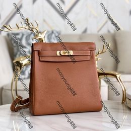 12A Upgrade Mirror Quality Designers 22cm All handmade Ado Small Backpack Womens Brown Flap Purse Luxurys Togo Leather Handbags Double Strap Shoulder Box Bags