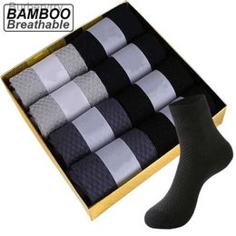 Men's Socks ZTOET Brand Men's Bamboo Fiber New Black Business Breathable Deont Compression Men Long Big Size EU38-L231016