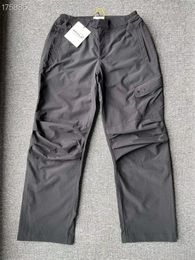 Men's Pants 23SS Style Grailz Sweatpants Men Women Functional Structure Adhesive Casual Zipper Straight Leg Trousers