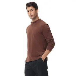 Men's Sweaters Casual Slim Fit Half Turtleneck Shirts Tight Sweater Warm Basic Long Sleeve Undershirt Top Knitted High Elastic