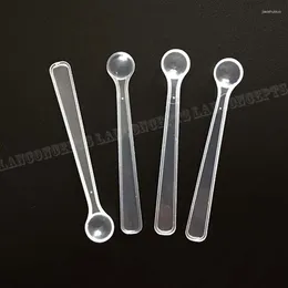 Measuring Tools 0.25 Gram Lab Micro Scoop 0.25g 0.5ml Translucence Plastic Spoon Long Handle- 1000pcs/lot Wholesale