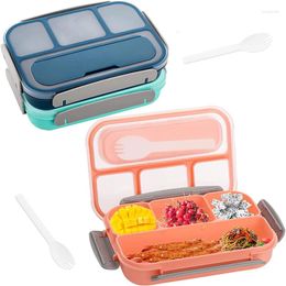 Dinnerware Portable Lunch Microwave Sealed Salad Box Compartment 4 For Storage Container Containers Picnic Adult/kid/toddler