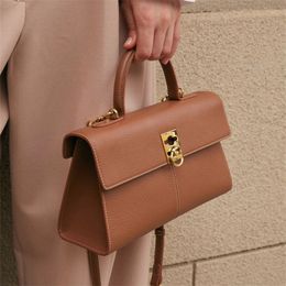 Cafunes evening bags designer handbag stance ladies leather shoulder bag daily business crossbody bag for women simple solid Colour xb072