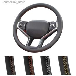 Steering Wheel Covers DIY Customized Car Steering Wheel Cover For Haval Jolion 2021 Haval Jolion 2022 Leather Steering Wrap Q231016