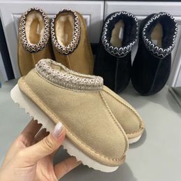 Kids Toddler Tasman II Slippers Tazz Baby Shoes Chestnut Fur Slides Sheepskin Shearling Classic Ultra Mini Snow Boots Winter Mules Slip-on Wool booties 888