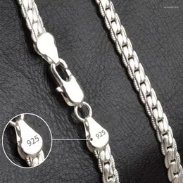 Chains 925 Sterling Silver Charms Necklace 16-24inch Chain High Quality For Woman Men Fashion Wedding Engagement Jewellery