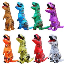 Cosplay Hot Iatable Dinosaur Costumes Suit Dress T Rex Anime Party Cosplay Carnival Halloween Costume For Man Woman Adult Kids