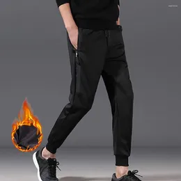 Men's Pants Winter Lambswool Warm Thicken Sweatpants Man Fashion Joggers Casual Men Brand Plus Fleece Lace-up Trousers