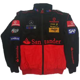 Tuta da corsa Formula One Racing F1 Giacca Autunno e inverno Moda completamente ricamata in cotone Abbigliamento Spot Vendite Designer Giacca da uomo moto 671