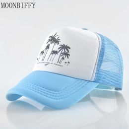 Ball Caps Trees Mesh Baseball Cap Summer Outdoor Sport Hats for Men Women Fashion Trucker Hip Hop Skateboard Casquette 231016