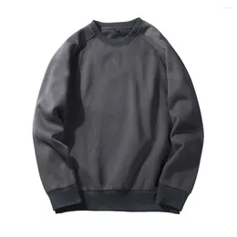 Men's Hoodies Fashion Brand Men Casual Sweatshirt Spring Solid Colour Fleece Polyester Pullover Coat Warm Male USA EU Size