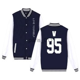 Men's Jackets Love Yourself Baseball Jacket Kpop Bomber Jacket Kpop Clothing Banner Boys' Sweatshirt Hip Hot Streetwear Plus Size x1016