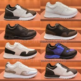Sapatos de grife masculinos run away tênis de pele de bezerro tênis de corrida ao ar livre tênis de emenda estilo sapatos tamanho 38-45