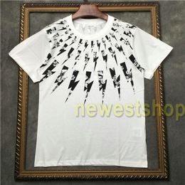 Summer Men flower geometry print tshirts womens Designer T shirts good quality T Shirt Luxury clothes cotton casual tops tee216l