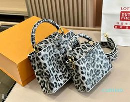 High Quality Cowhide Designer Tote Bag Women The Tote Handbag Fashion Leopard Crossbody Bag Luxury Women Shoulder Bags