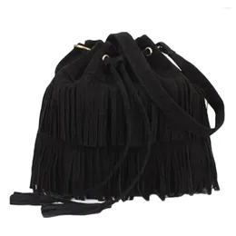Waist Bags Retro Faux Suede Fringe Women Bag Messenger Handbag Tassel Shoulder Handbags Crossbody Gift For Girl