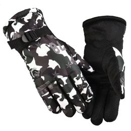 Ski Gloves Ski Gloves Waterproof Winter Warm Gloves Snowboard Gloves Motorcycle Riding Snow Windproof Gloves for Man Woman 231016