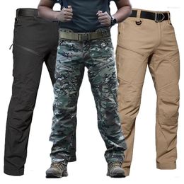 Men's Pants Tactical Trousers Men Army Fans Training Anti-splash Water Spring Autumn Outdoor Mountaineering Hunting Travel Cargo