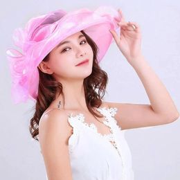 Visors Temperament Beautiful Semi-transparent Bow-knot Hat Summer Sun Cap Flat Top For Daily Wear