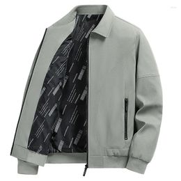 Men's Jackets Jacket For Men Business Casual Shirts Collar Solid Colour Work Wear Mens Windbreaker Coats Plus Size 5XL