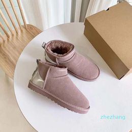 2023-Women Winter Mini Boot Designer Platform Boots for Men Real Leather Warm Ankle Fur Booties Luxurious Shoe