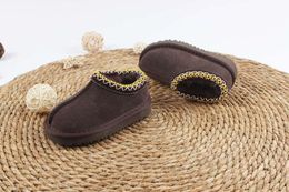 Toddler Tasman Ii Slippers Kids Tazz Baby Shoes Chesut Fur Slides Sheepskin Shearling Classic Ultra Mini Boot Winter Mules Wool 1425