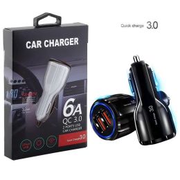 Charge QC3.0 Dual Usb Car Charger 5V 3.1A 30W 18W Power Adapter Chargers For iphone 11 12 13 14 Samsung Note 10 S22 S23 htc phone Plugs LL