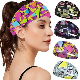 Vintage Fashion Sports Sweatband Headbands Promotional Stretch Fitness hairband Basketball Yoga Workout Running Headbands Hair accessories