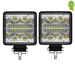 Car 2 Pcs Aluminum 102W Lights Led 4X4 Work Light 3030 Spotlight 34Smd Headlights For Trucks Tractor Suv Off Road Fog Lamp Drop Deli