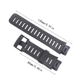 1set Soft Rubber Watch Band Metal Buckle Wrist Strap for Suunto X-lander Smart Watch Accessories Kit H0915270u