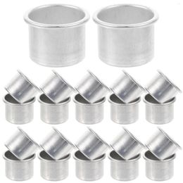 Candle Holders 50 Pcs Metal Cup Aluminium Tea Light Tin Candlestick Holder Bulk Christmas Candelabra For