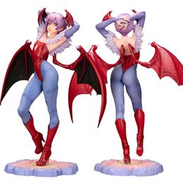 Finger Toys 22cm Darkstalkers Bishoujo Lilith/felicia Sexy Girl Anime Figure Vampire Morrigan Aensland Action Figure Adult Model Doll Toys