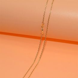 1pcs Whole Gold Filled Necklace Fashion Jewelry Singapore Link Chain 2mm Necklace 16-30 Inches Pendant Chain225o